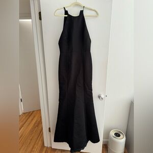 AMSALE style Caroline, black, size 8 with extra length. like new condition.